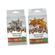 Christmas Battery Operated Star Lights 1,5m